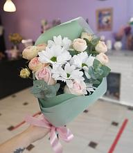 Букет цветов из:  Хризантемы и Розы в Шамхале