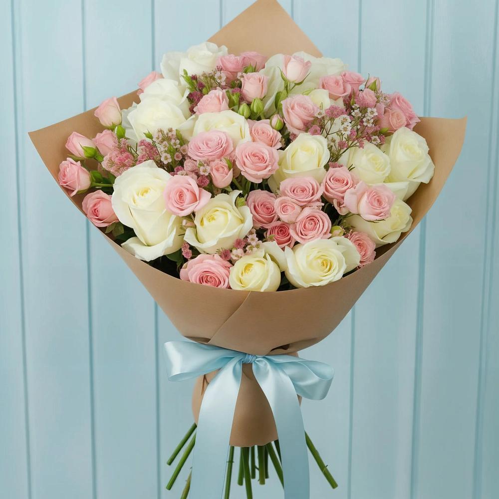 Букет цветов из: Розы в Шамхале