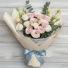 Букет цветов из:  Лизиантусы в Шамхале