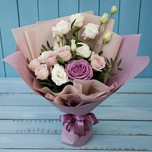 Букет цветов из:  Розы и Лизиантусы #REPLACE_PRED# Шамхале
