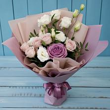 Букет цветов из:  Розы и Лизиантусы в Шамхале