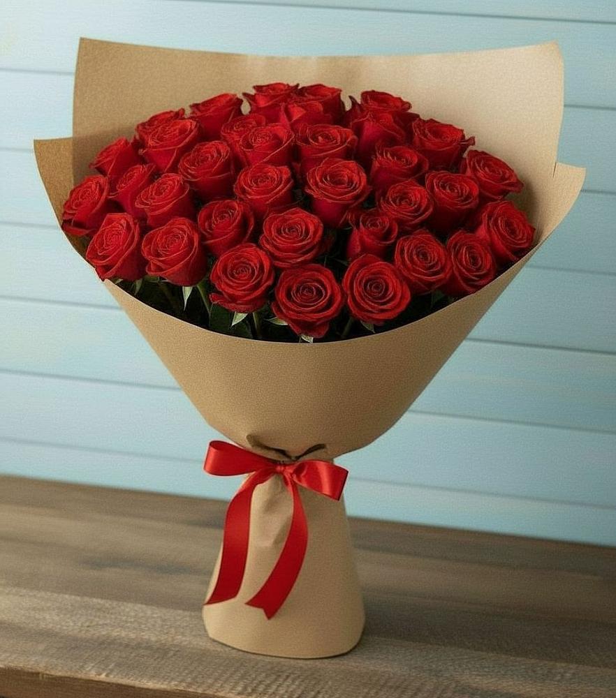 Букет Красные розы Милано в Шамхале