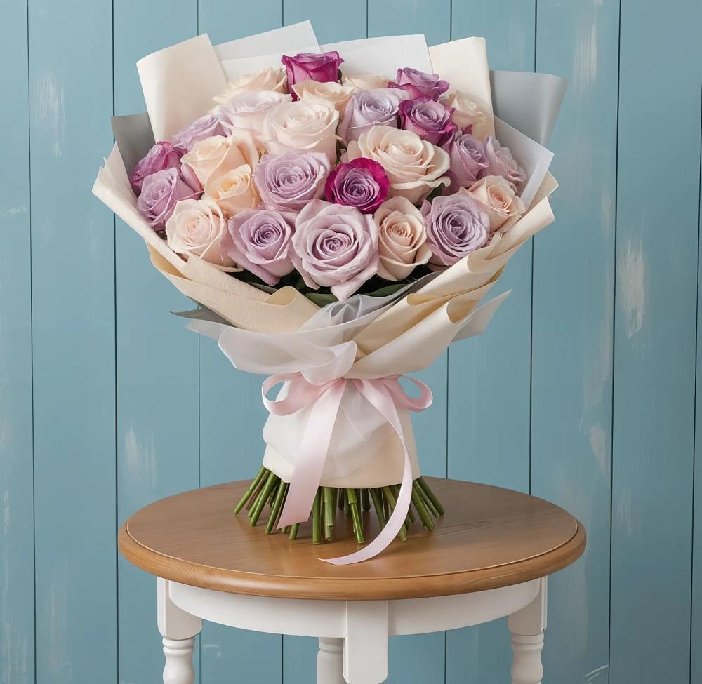 Букет цветов из: Розы в Шамхале