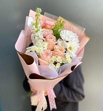 Букет цветов из:  Хризантемы и Розы в Шамхале