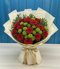 Букет цветов из:  Розы и Хризантемы в Шамхале