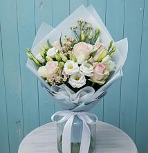 Букет цветов из:  Розы и Лизиантусы в Шамхале