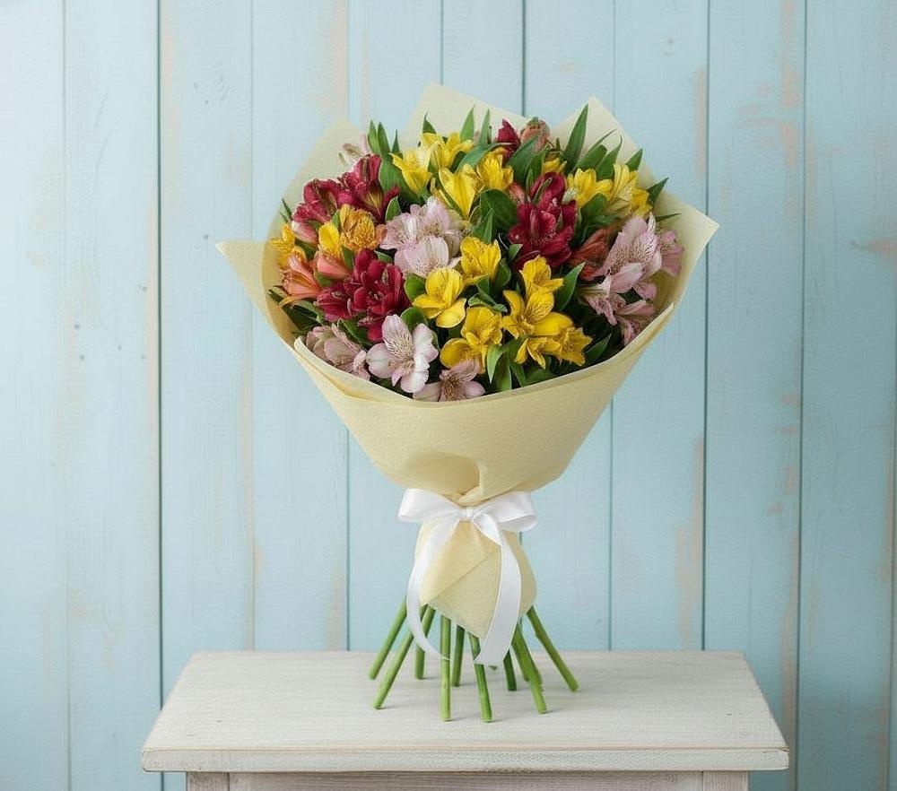 Букет цветов из: Альстромерии в Шамхале