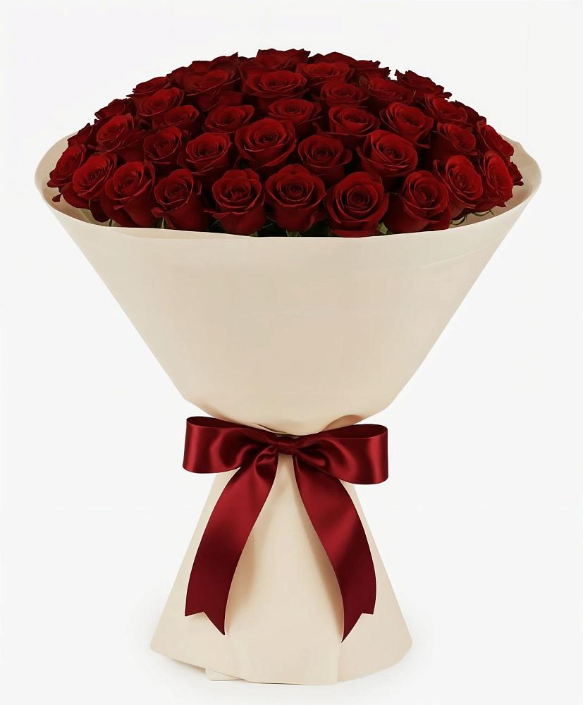 Букет 101 Бордовая роза Блэк Бакарра в Шамхале
