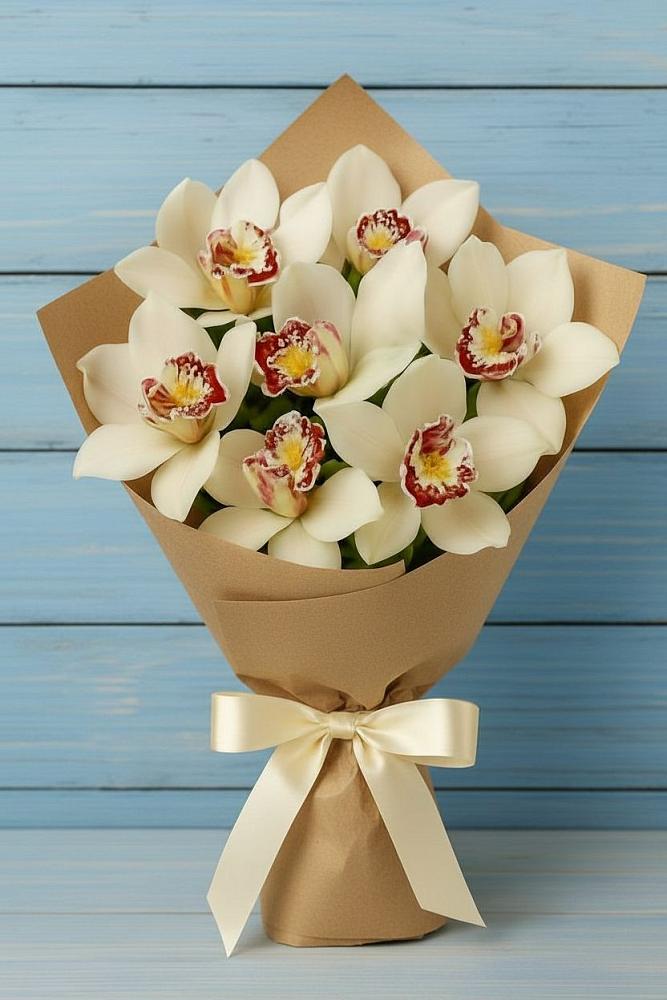 Букет цветов из: Орхидеи и Розы в Шамхале