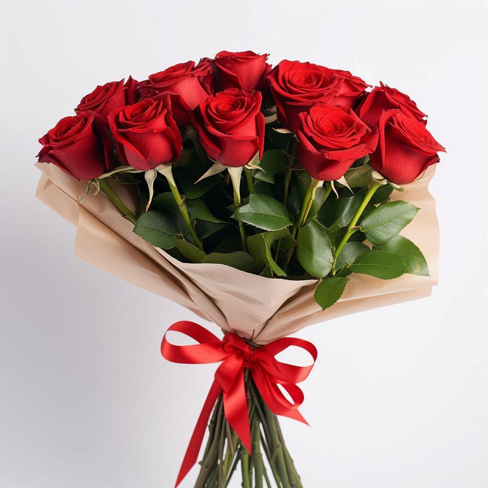 Букет 11 Красных роз Эдлесс Лав в Шамхале